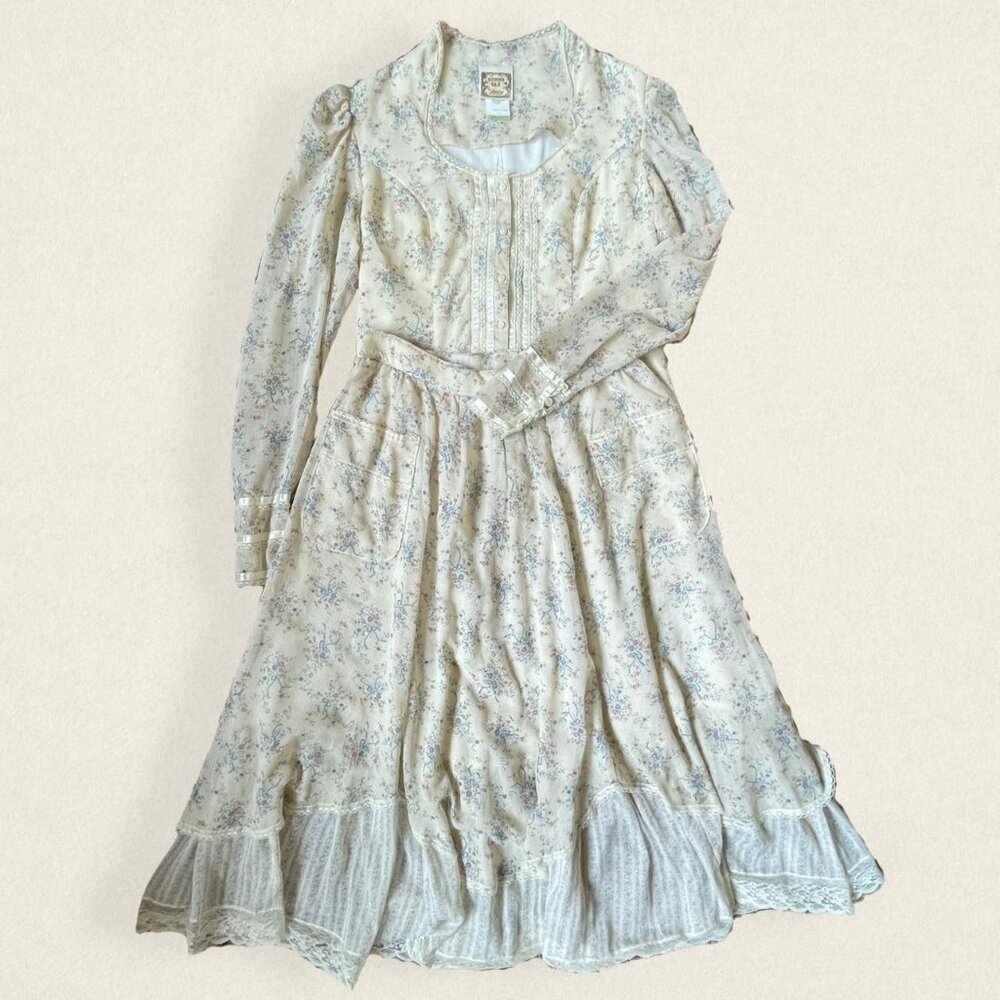 1970s vintage Gunne Sax two piece dress - Picture 1 of 15